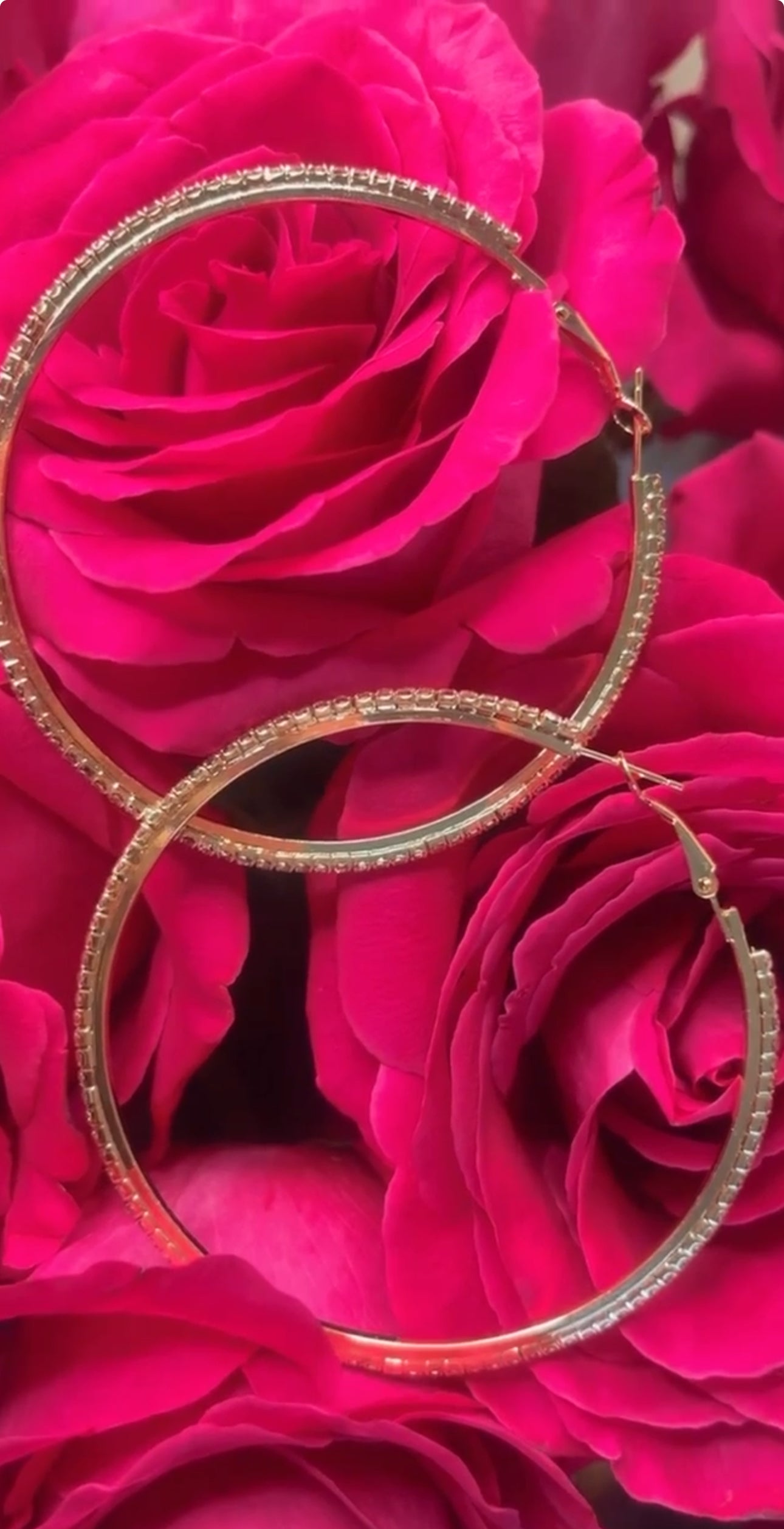 GOLD BLING HOOPS
